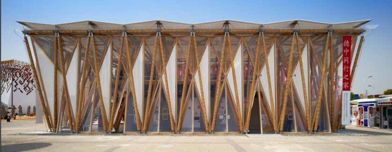 “德中同行之家”——2010世博會全竹結構展館