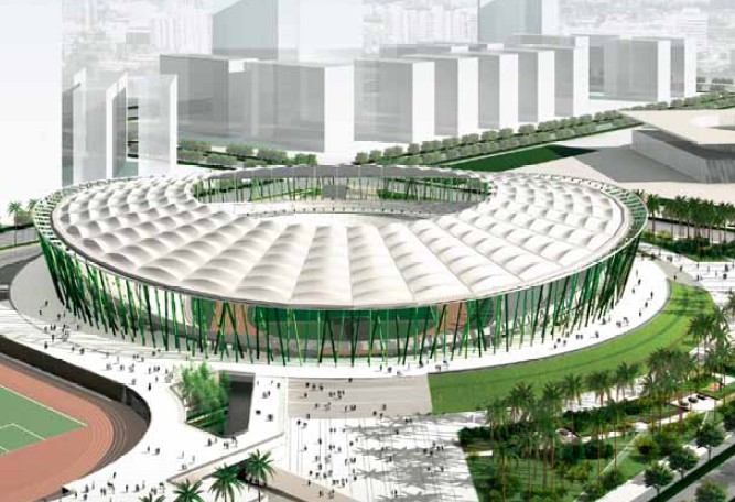 寶安體育館——竹林，2011年世界大學生運動會足球賽場